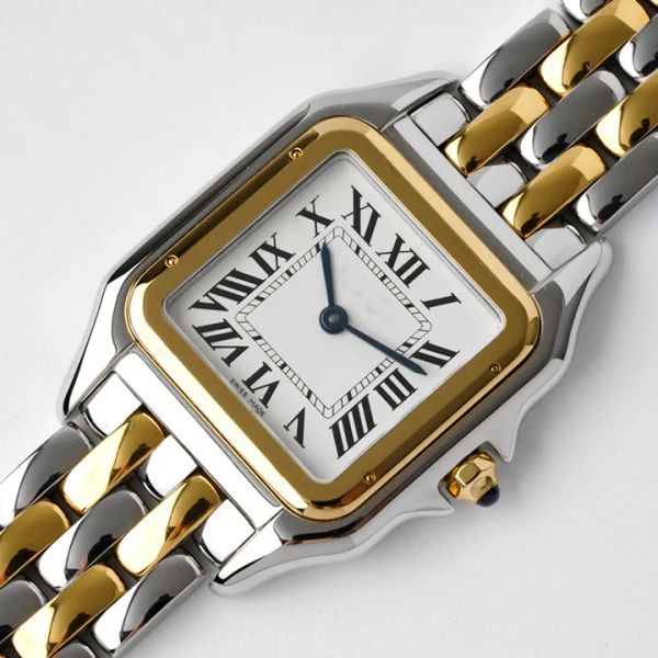 

couple watch his and hers watches rectangle watches for women diamond 316 stainless steel sapphire crystal square wristwatch sapphire waterp, Slivery;brown