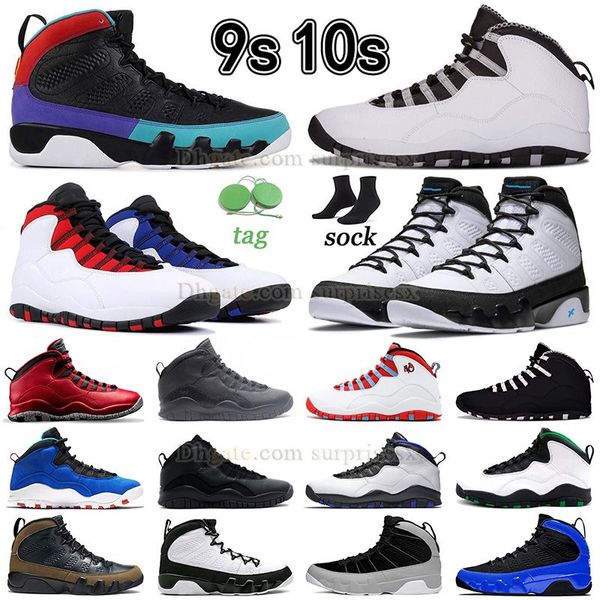 

2023 jumpman 9 10 basketball shoes 9s 10s steel grey westbrook class of 2006 university blue dream it do it mens sneaker linen unc racer blu