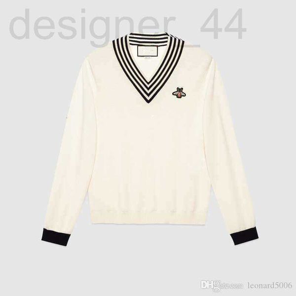 

men's sweaters luxuriousfashionwinter sweater men women embroidery knit female pullostriped v-neck jumpers rvc7, White;black