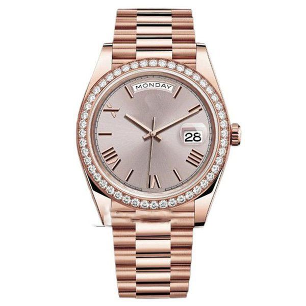

luxury watch montre de luxe mens watches 41mm automatic rose gold stainless steel 904l 2813 mechanical wristwatches waterproof luminous fact, Slivery;brown