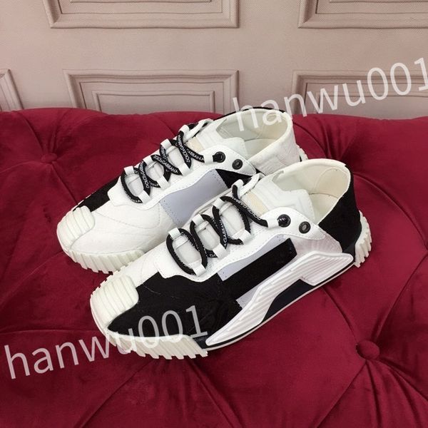 

2023 new designer fashion mens casual shoes striped vintage shoes vintage trainers lace-up platform sneaker, Black