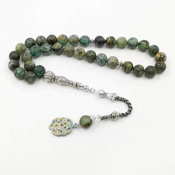 

bangle natural african turquoises tasbih, Black