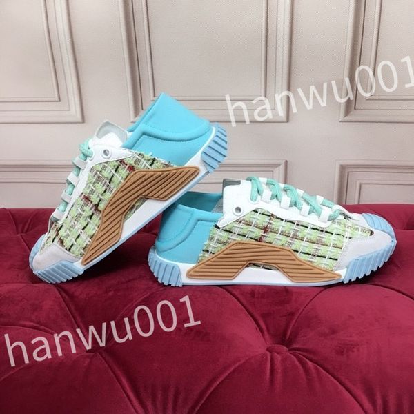 

2023 new designer casual shoes men's vintage trainers striped sneakers women fashion shoes lace-up platform sneaker, Black