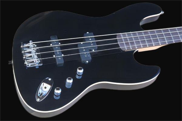 

jazz black 4-string bass guitar