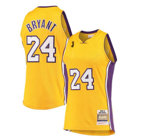 

basketball jersey bryant black mamba mitchell & ness 2008-09 yellow blue men stitched retro jerseys, Black;red