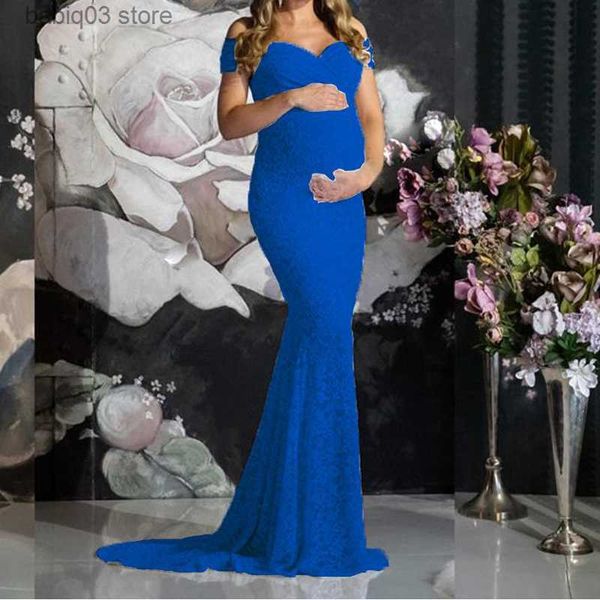 

maternity dresses maternity dress for pshoot 2022 new spring elegant lace sleeveless trailing long dresses for pregnant women evening clothe, White
