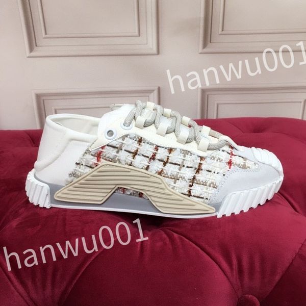 

2023 new luxurys designer casual shoes mens vintage trainers striped sneakers women fashion shoes lace-up platform sneaker, Black