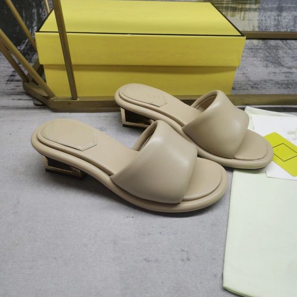 

luxury designer leather lady sandals hollow logo flat slippers sandals inlaid girl shoes jelly platform slide lady flip-flops, Black
