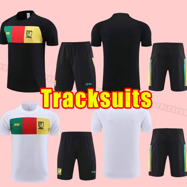 

short sleeve 22 23 cameroon soccer tracksuits nations team aboubakar mens choupo-moting bahoken bassogog ganago ekambi red football shirts t, Black