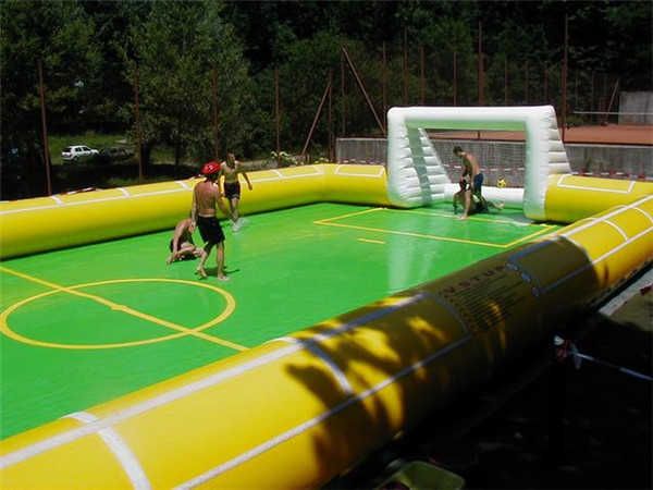 

2023 inflatable soap soccer field inflatable water soccer field