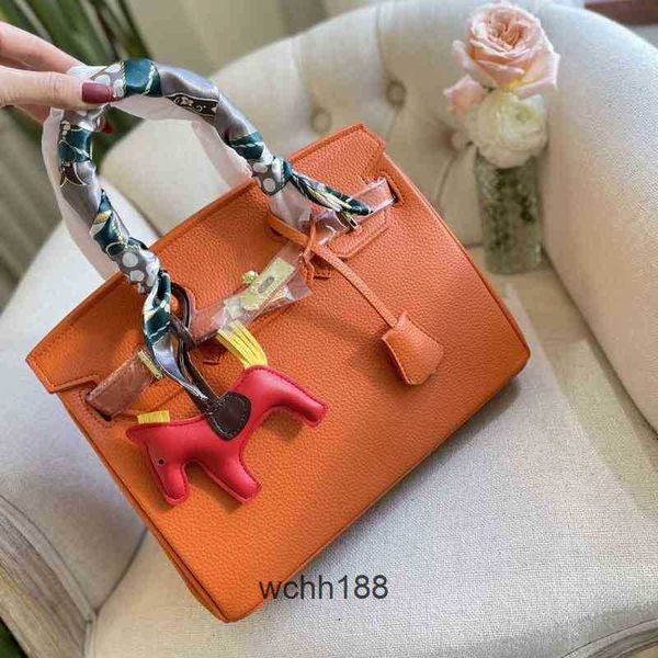

leather 2023 bags handbag capacity lychee women bag burkin birkins handbags large designer pattern cowa07f