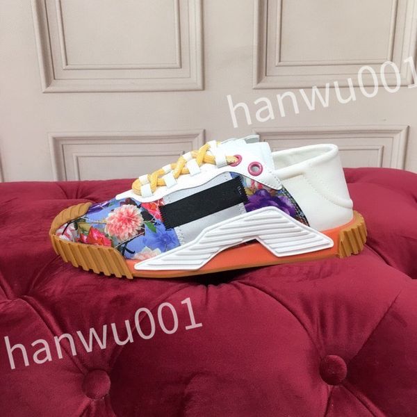 

new designer casual shoes mens vintage trainers striped sneakers women fashion shoe lace-up platform sneaker, Black