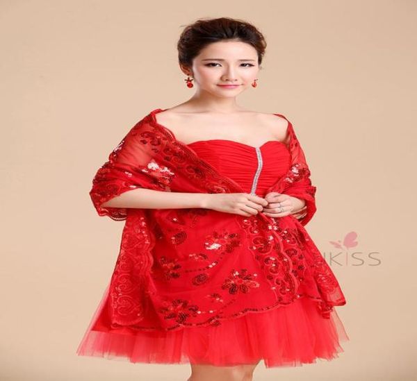 

2020 women039s decoration bride wedding redwhite shawl autumn variety lace shawl dress formal wraps jackets accessories6234281, White