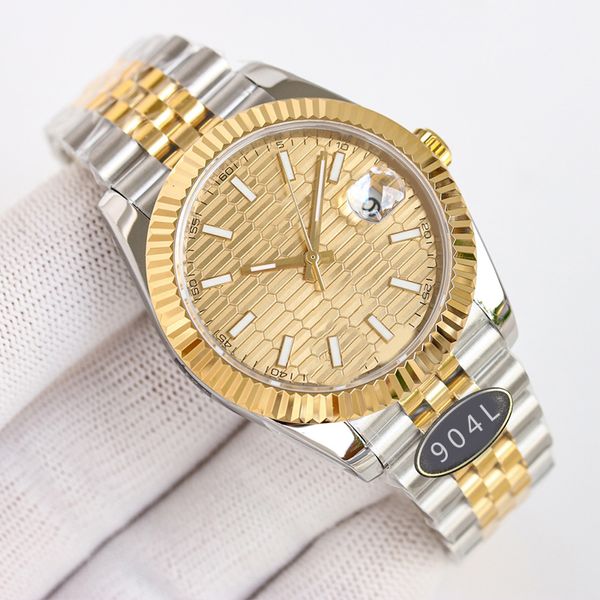 

gold lady watch white date sapphire dial st9 watches 904l stainless steel strap watch for men 41mm automatic machine 36mm mens watch dhgate, Slivery;brown