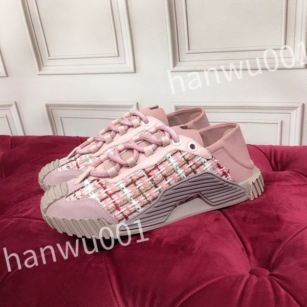 

2023 new luxurys designer casual shoes mens vintage trainers striped sneakers women fashion shoes lace-up platform sneaker, Black