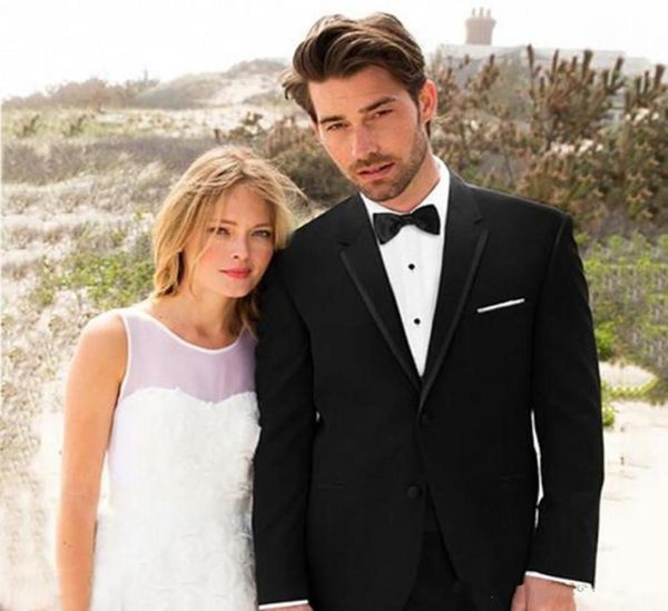 

new black wedding men suits groom tuxedos contry 2 pieces jacketpants slim fit man prom wear blazer 2403729867, Black;gray