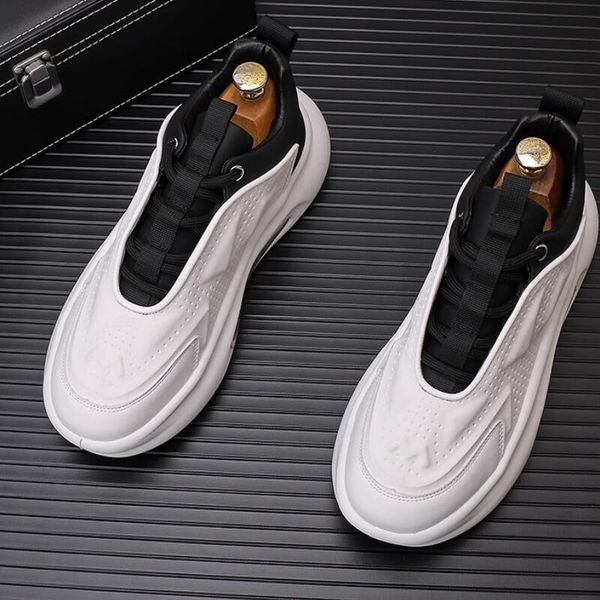 

summer new air cushion daddy shoes thick sole fashion sports casual board shoes zapatos sapat a20, Black