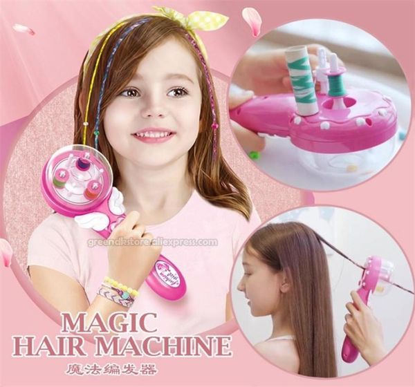 

electric automatic hair braider diy braiding style tool machine braid weave toys for girl child gift w2203173034726