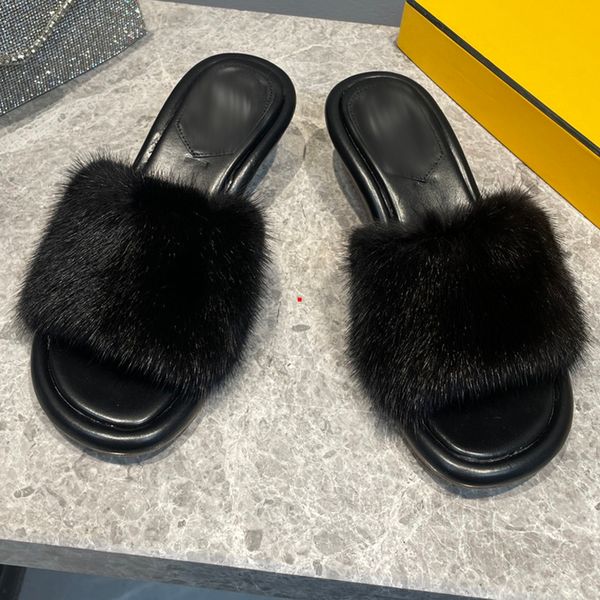 

2023 fashion summer ladies slippers metal studs designer sandals fashion leather beach comfort outer flats women shoes -0100, Black
