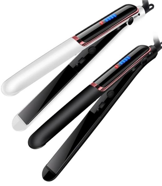 

infrared hair straighteners curling iron brush anion flat straightening comb tourmaline ceramic plate7758094, Black