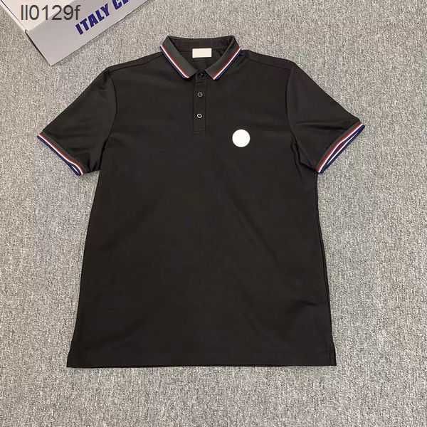 

designer french brand mens polo luxury men s shirt sport summer women trend pure breathable size s/m//xl/xxl/xxxl color pink black white da, White;black