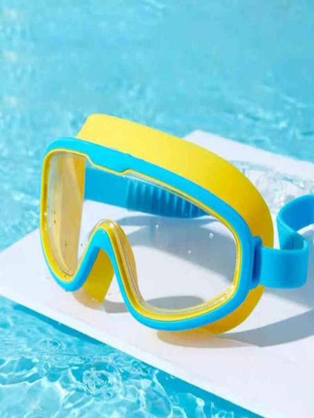 

queshark professional boys girls hd transparent antifog large frame swimming goggles teenager kids childrens swim eyewear3988603