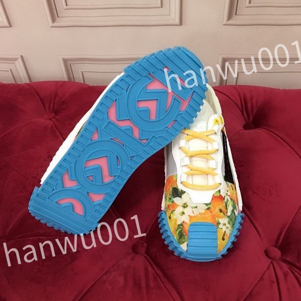 

2023 luxury designer fashion mens casual shoes striped vintage shoes vintage trainers lace-up platform sneaker, Black