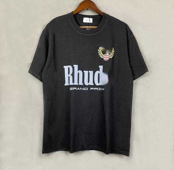 

rhude version mens t shirts summer t-shirt fashion designer casual cotton luxury clothing street shorts sleeves clothes, White;black