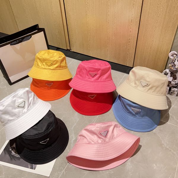 

designer hat luxury bucket hat for men women fashion caps nylon inverted triangle multicolor beach sunshade hat summer street fashion hat, Blue;gray