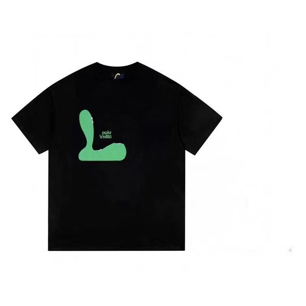 

23ss mens t shirt designer t shirt mens tees pure cotton breathable simple and fashionable versatile couple clothing s-5xl, White;black