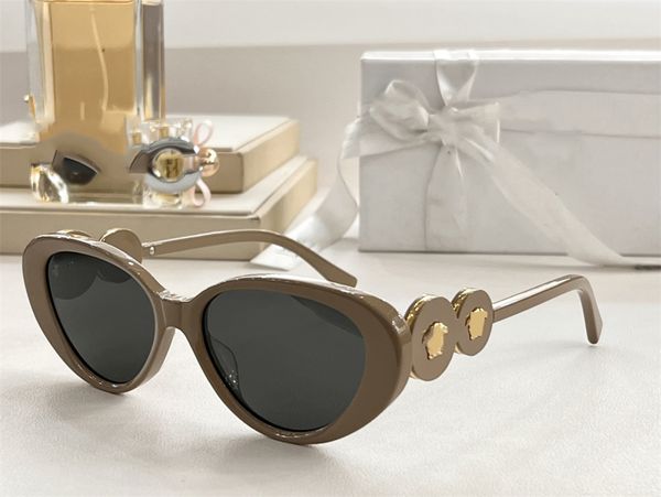 

luxury mens designer sunglasses for men womens sunglasses for women cat eye uv400 protect ladies sun glasses retro eyewear with Lion's Head Meatballs original case