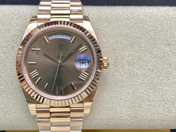 

box fashion with original men's watch 41mm datejust automatic mechanical movement watches rose gold dial stainless steel strap sports, Slivery;golden
