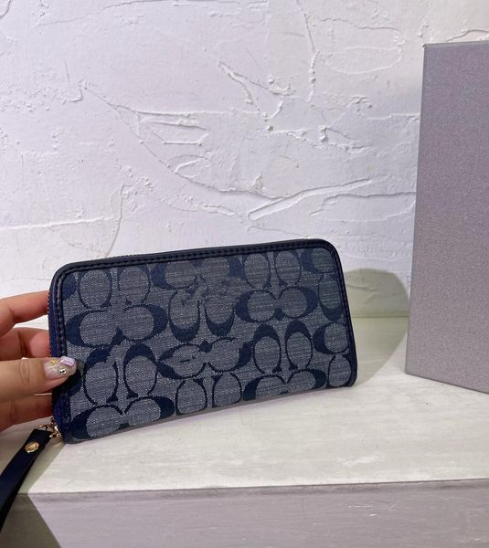 

designer wrap around zipper purse card bag women's clutch bag