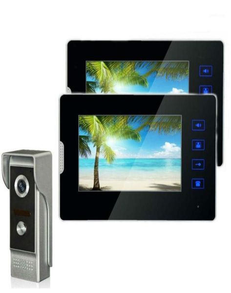 

video door phones 7inch touch keybutton color phone doorbell intercom system 700tvl night vision waterproof camera doorphone18060962