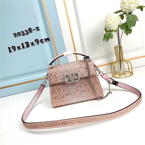

valantion bag inlaid designer bag crossbody beach bags luxurys women handbags summer diamond crystal mini buckle small handbag bzs9