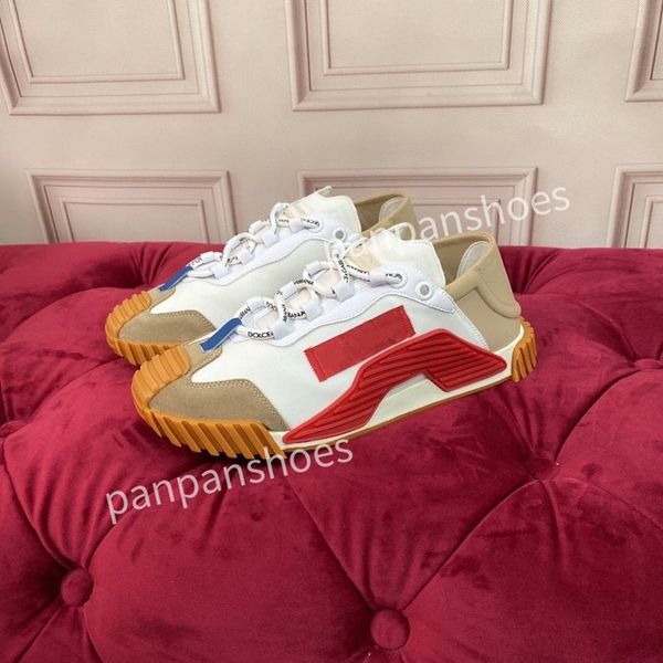 

new luxury designer woman shoe leather lace up men fashion platform sneakers white black mens womens casual shoes