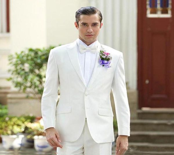 

new ivory slim fit men suits wedding groom tuxedos 2 pieces jacketpants bridegroom suits man prom blazer 1864484045, Black;gray