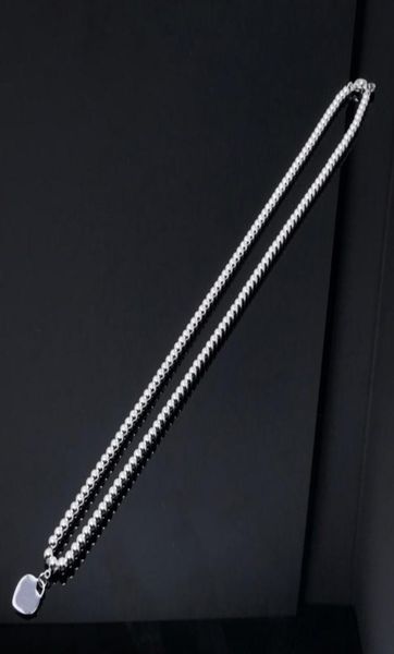 

women luxury necklace love bracelet designer jewelry fashion circle 925 silver bracelets heart pendant necklaces chains link weddi6500302