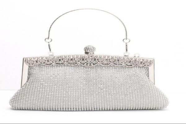 

stunning diamond bridal hand bags luxury wedding accessories silver black gold evening party bag8490453