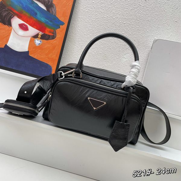 

9a fashion handbag antique multi-pocket handle bag ladies designer shoulder bag cow leather fashion tote bag luxury crossbody bag wallet new