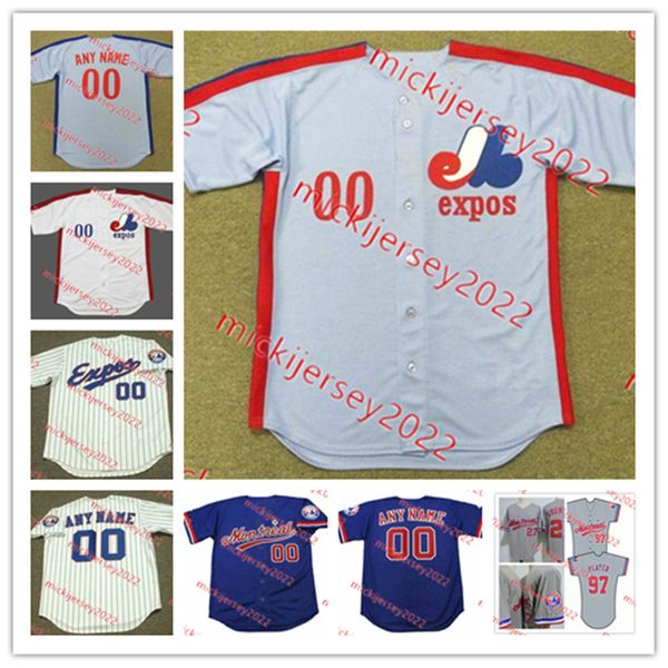 

gray carter andre dawson montreal expos baseball jersey custom stitched mens youth 27 vladimir guerrero 30 tim raines 37 bill lee 45 pedro m, Black
