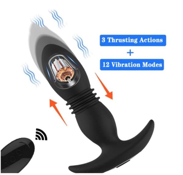 

toys massagers full automatic telescopic vibration masturbator for men and women prostate massager adults1101456