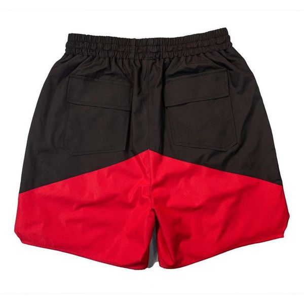 

letter short pants rhude shorts jacquard drawstring heavy fabric like denim short pants 220727 zzm, White;black