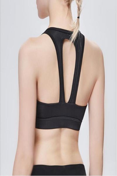 

nylon beauty back professional sports bra shockproof yoga fitness vest2210642, White;black
