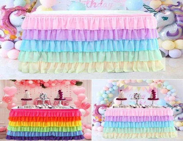 

bow ties tulle table skirt tableware cloth cover birthday wedding party decor13674063, Black;gray