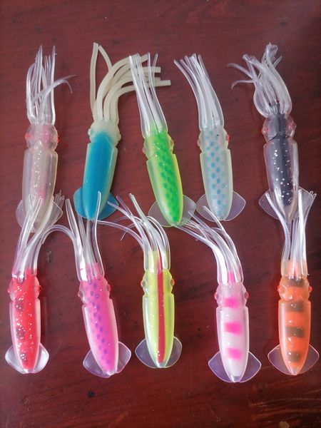 

soft squid cuttlefish lure mix colours order