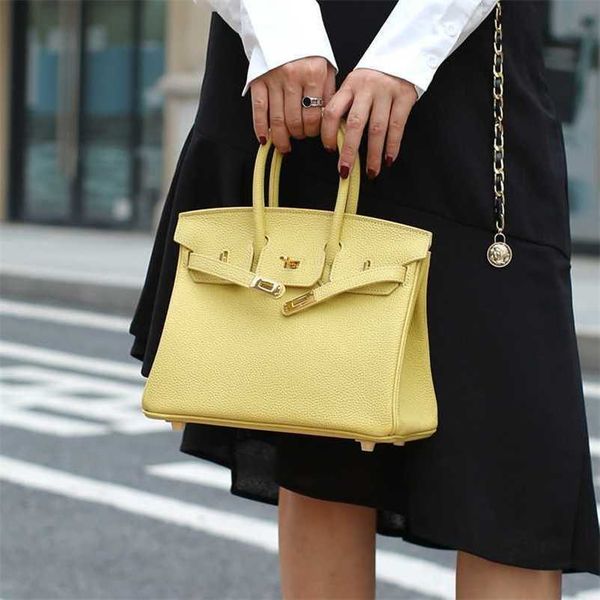 

tote birkin bag h erme togo layer cowhide women's 2023 high-class fashionable high-capacity hand messenger zc