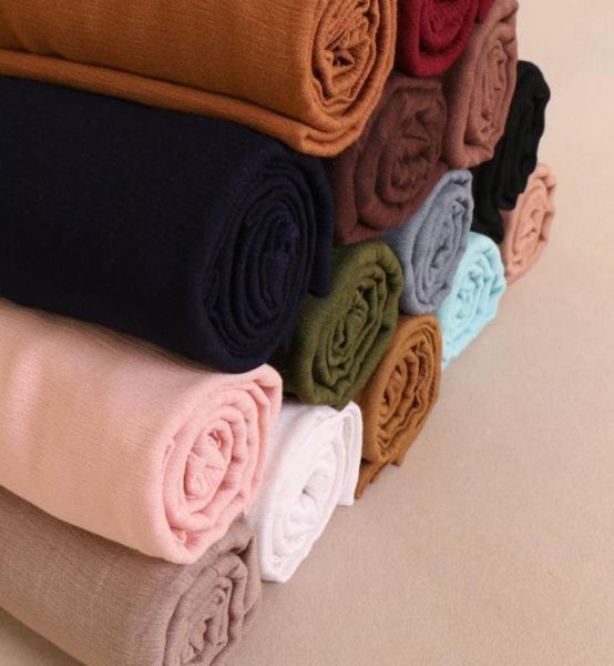 

quality 100 rayon plain muslim scarf hijab cotton african ladies headbands islamic turban long shawl malaysia wrap large size7036133, Blue;gray