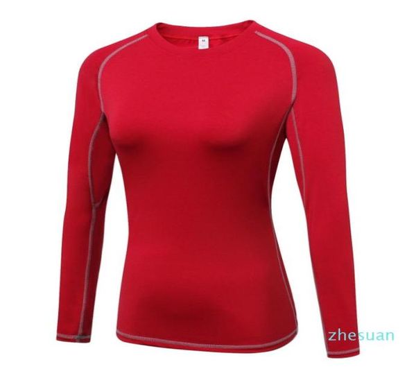 

women039s quickdrying longsleeved stretch tight sports cycling exercise fitness wicking quickdrying longsleeved shirt7890745, Gray;blue