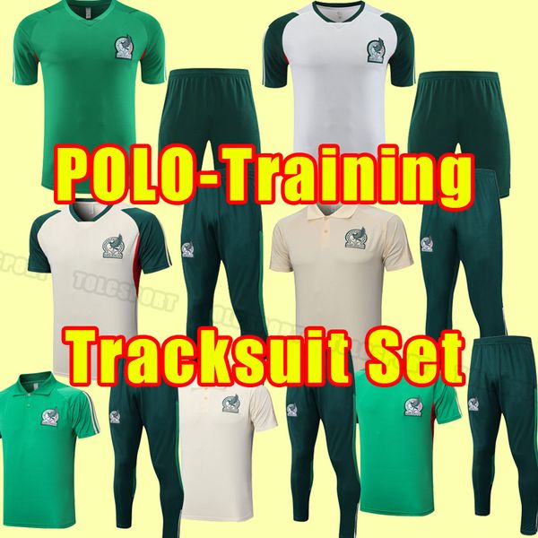 

world 2023 cup mexico soccer tracksuits h.lozano chicharito raul lozano 23 24 2024 g dos santos ochoa short sleeve pants tracksuit training, Black